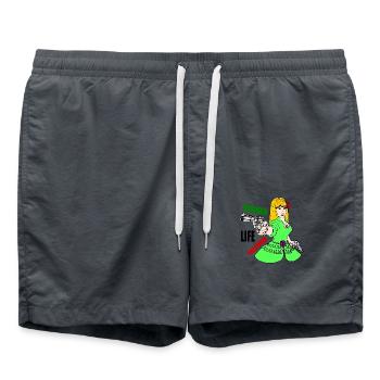 Women life freedom - Short de bain - charbon - Devant - AI Model Male 185 light (185cm)