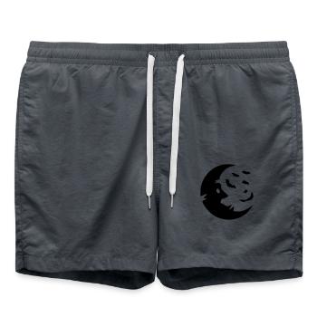 Mond - Badeshorts - Anthrazit - Vorne - AI Model Male 185 light (185cm)