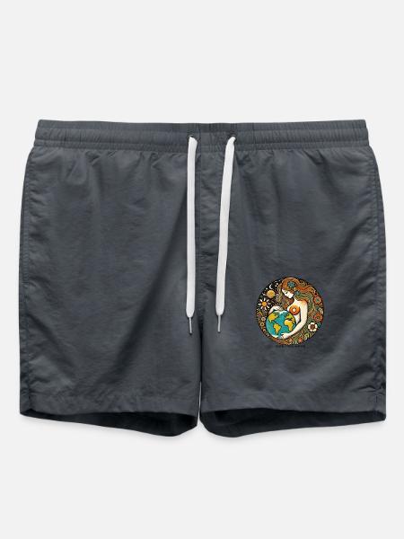 Mutter Erde - Badeshorts - Anthrazit