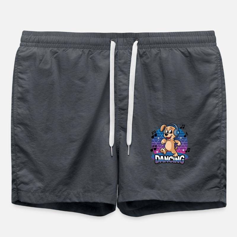 Dancing dog - Swim Trunks - anthracite