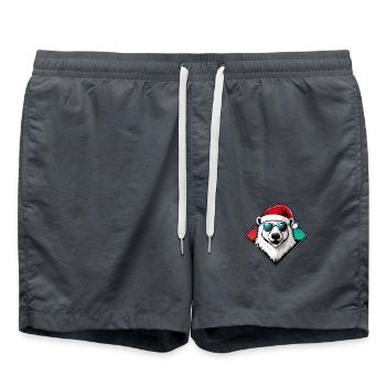 Ours polaire Noël Ours polaire cool - Short de bain - charbon - Devant - AI Model Male 185 light (185cm)