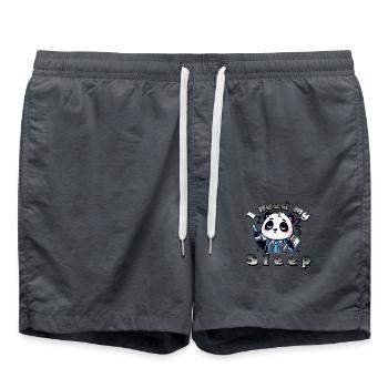 Panda Sleep - Badeshorts - Anthrazit - Vorne - AI Model Male 185 light (185cm)