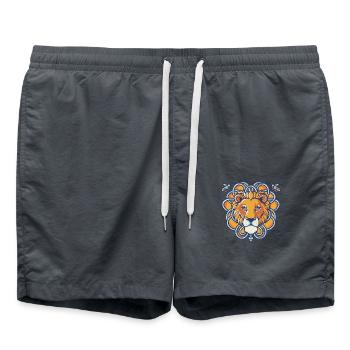 Hose Bee Lion - Swim Trunks - anthracite - Front - AI Model Male 185 light (185cm)