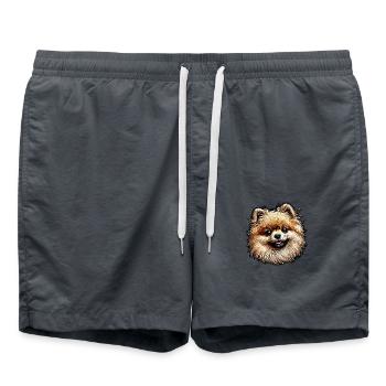 Pommersch-Pommern - Badeshorts - Anthrazit - Vorne - AI Model Male 185 light (185cm)