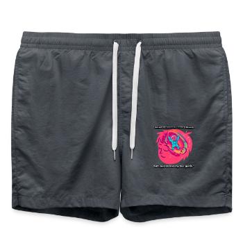 Autism Quote T-Shirt - Swim Trunks - anthracite - Front - AI Model Male 185 light (185cm)