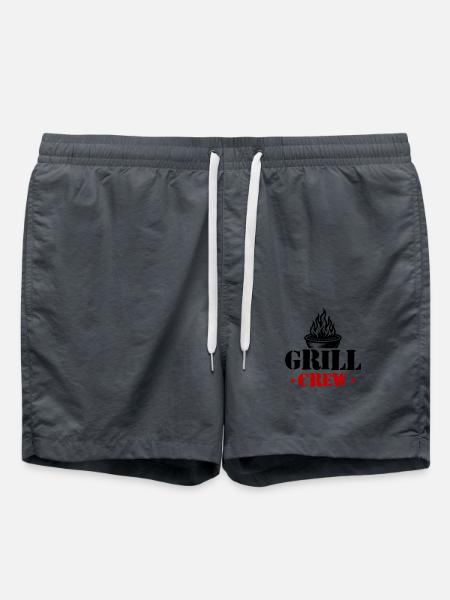 Grill Crew Grillen - Badeshorts - Anthrazit