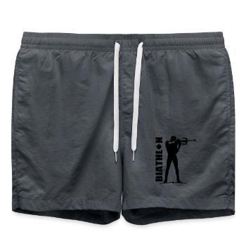 Biathlon - Short de bain - charbon - Devant - AI Model Male 185 light (185cm)