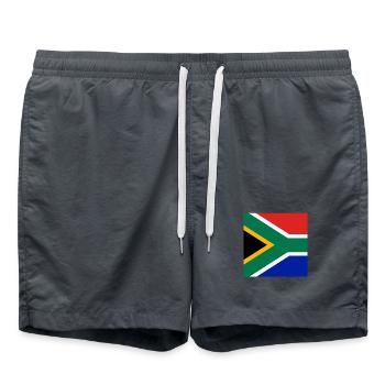 South Africa Flag - Swim Trunks - anthracite - Front - AI Model Male 185 light (185cm)