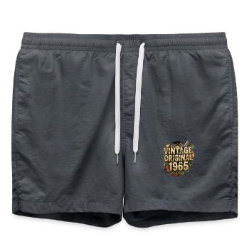 Vintage Original 1965 - Short de bain - charbon - Devant - AI Model Male 185 light (185cm)