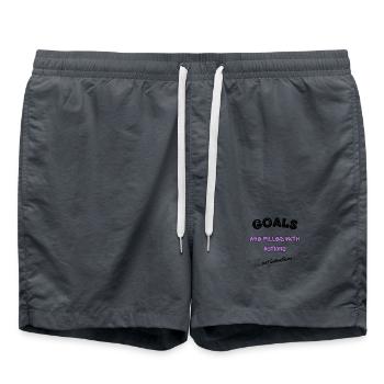Les objectifs sont remplis d’actions – conception motivationnelle - Short de bain - charbon - Devant - AI Model Male 185 light (185cm)