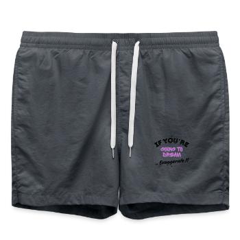 Si tu veux rêver, exagère ! - Short de bain - charbon - Devant - AI Model Male 185 light (185cm)