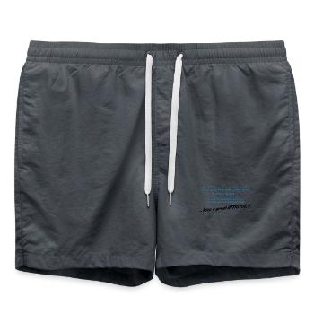 Wenn du ein Experte darin bist, schlechte Entscheidungen zu treffen - Badeshorts - Anthrazit - Vorne - AI Model Male 185 light (185cm)