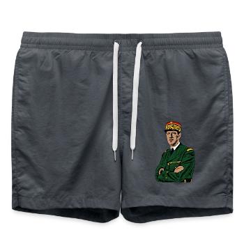 Charles de Gaulle - Short de bain - charbon - Devant - AI Model Male 185 light (185cm)