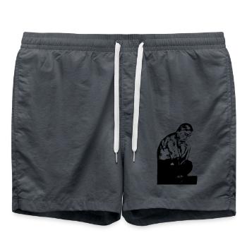 RODIN - Swim Trunks - anthracite - Front - AI Model Male 185 light (185cm)