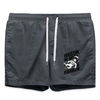 Animal - Houston we have a purrblem - Swim Trunks - anthracite - Front - AI Model Male 185 light (185cm)