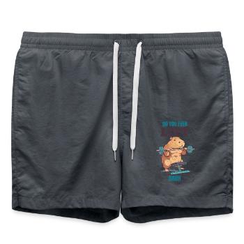 Soulèves-tu même Bruh - Short de bain - charbon - Devant - AI Model Male 185 light (185cm)