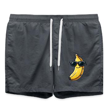 banane sonnenbrille comic - Badeshorts - Anthrazit - Vorne - AI Model Male 185 light (185cm)