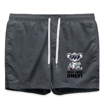 Koala Bear Sunglasses Cool - Swim Trunks - anthracite - Front - AI Model Male 185 light (185cm)