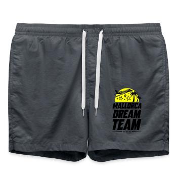 Mallorca Dream Team - Swim Trunks - anthracite - Front - AI Model Male 185 light (185cm)