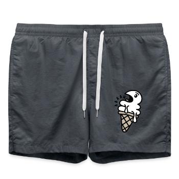IceScream - Swim Trunks - anthracite - Front - AI Model Male 185 light (185cm)