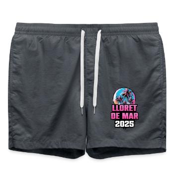 Lloret De Mar 2025 Palmiers - Short de bain - charbon - Devant - AI Model Male 185 light (185cm)