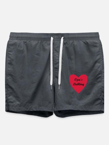 Opa's Liebling - Badeshorts - Anthrazit