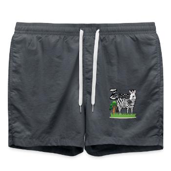 Zèbre - Short de bain - charbon - Devant - AI Model Male 185 light (185cm)