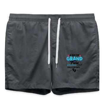 Je Vais Être Grand Frère 2025 - Short de bain - charbon - Devant - AI Model Male 185 light (185cm)