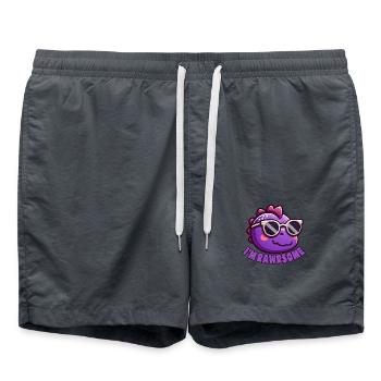 RAWRSOME - Short de bain - charbon - Devant - AI Model Male 185 light (185cm)