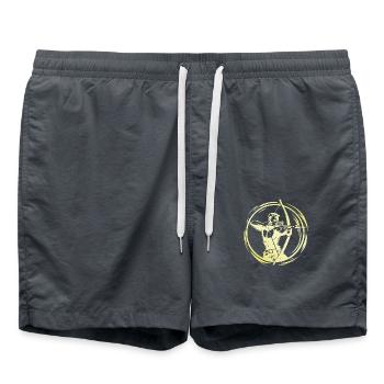 Archery Man - Swim Trunks - anthracite - Front - AI Model Male 185 light (185cm)
