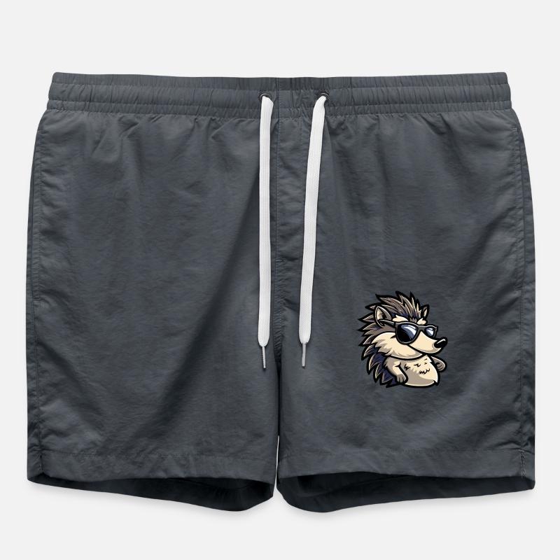 Igel Tier - Badeshorts - Anthrazit