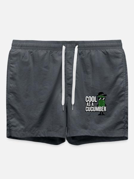 Cool As A Cucumber - Swim Trunks - anthracite