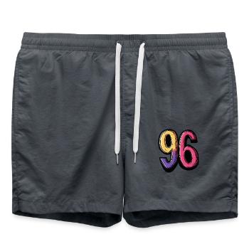 96 Nombre Coloré - Short de bain - charbon - Devant - AI Model Male 185 light (185cm)