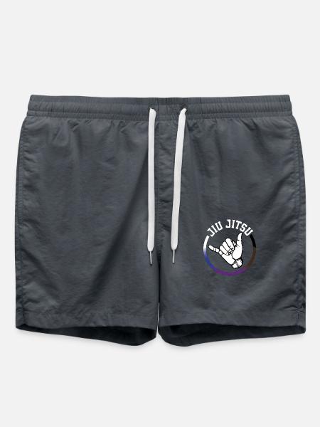 JiuJitsu Handshake/Shaka BJJ - Badeshorts - Anthrazit