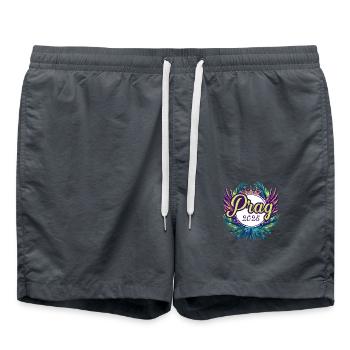 Prague 2025 Team - Swim Trunks - anthracite - Front - AI Model Male 185 light (185cm)