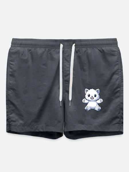 Doudou - chat - Short de bain - charbon