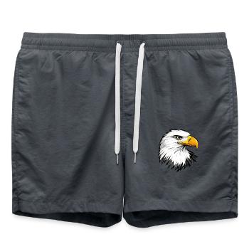 Eagle Head - Swim Trunks - anthracite - Front - AI Model Male 185 light (185cm)