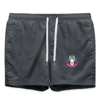 Unicorn Security - Swim Trunks - anthracite - Front - AI Model Male 185 light (185cm)