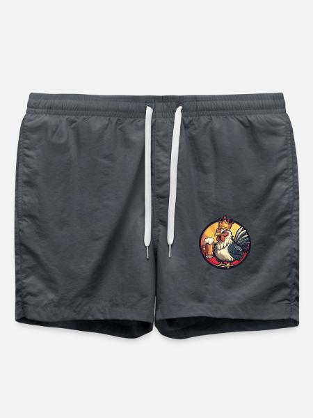 Chicken Beer - Swim Trunks - anthracite