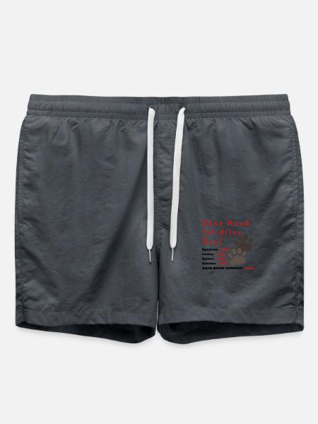 Ohne Hund ist alles Doof - Badeshorts - Anthrazit