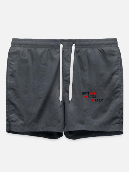 Spruch Muttertag Beste Mama der Welt Muttertag Mom - Badeshorts - Anthrazit