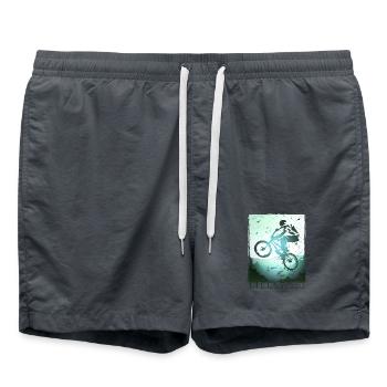 Vélo BMX - Cadeaux de Noël - Short de bain - charbon - Devant - AI Model Male 185 light (185cm)