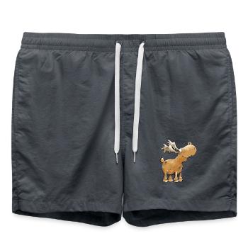 Drôle d’orignal papillon - Short de bain - charbon - Devant - AI Model Male 185 light (185cm)