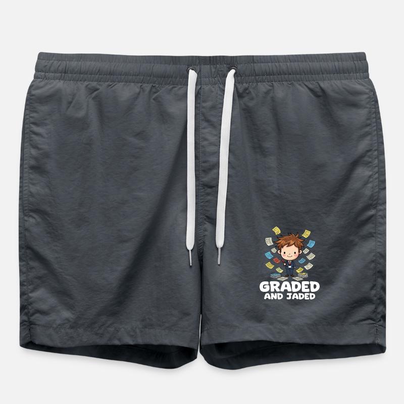 GRADED AND JADED - CADEAU DE L’ENSEIGNANT - Short de bain - charbon