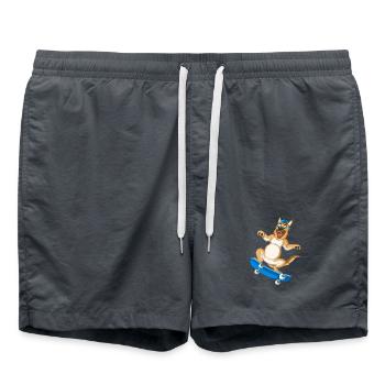 Skateboard Berger Allemand - Short de bain - charbon - Devant - AI Model Male 185 light (185cm)