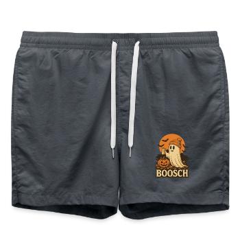 Ghost Busch Halloween Boosch Scary Costume Tee - Swim Trunks - anthracite - Front - AI Model Male 185 light (185cm)