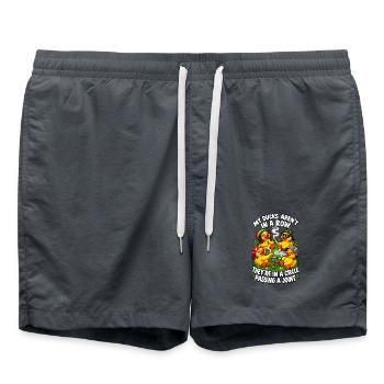 Mes canards ne sont pas en rang, ils sont en cercle Passi - Short de bain - charbon - Devant - AI Model Male 185 light (185cm)