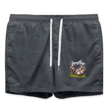 Jimothy Raccoon Meme - Short de bain - charbon - Devant - AI Model Male 185 light (185cm)