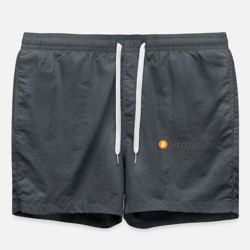 Bitcoin - Badeshorts - Anthrazit