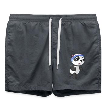 Fitness panda - Swim Trunks - anthracite - Front - AI Model Male 185 light (185cm)